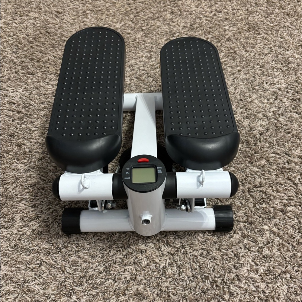 Mini Stair Stepper with Resistance Bands and Digital Monitor